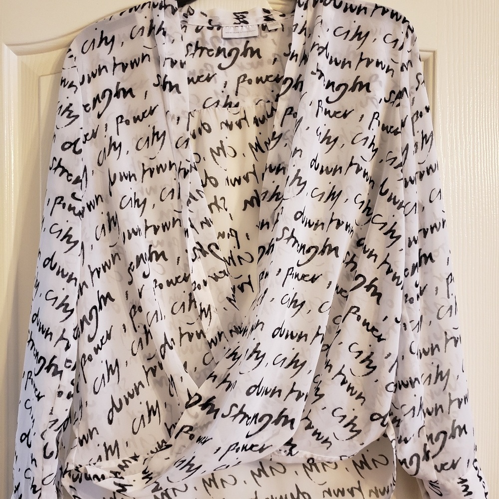 Small White Dress/Work Blouse